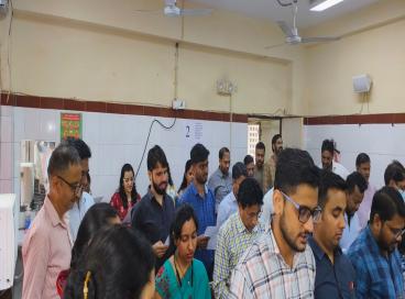 Ekta Diwas oath taking ceremony in GTB Hospital.